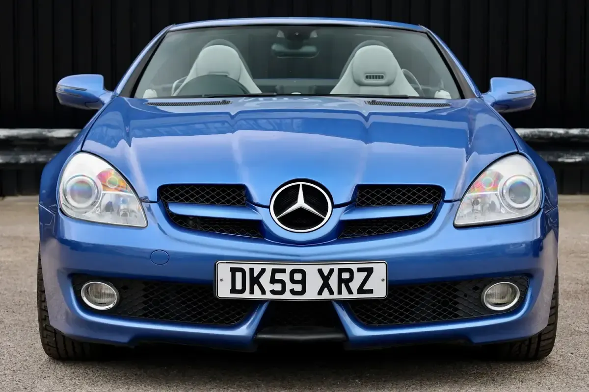 Used Mercedes SLK200 2009 Blue Cabriolet