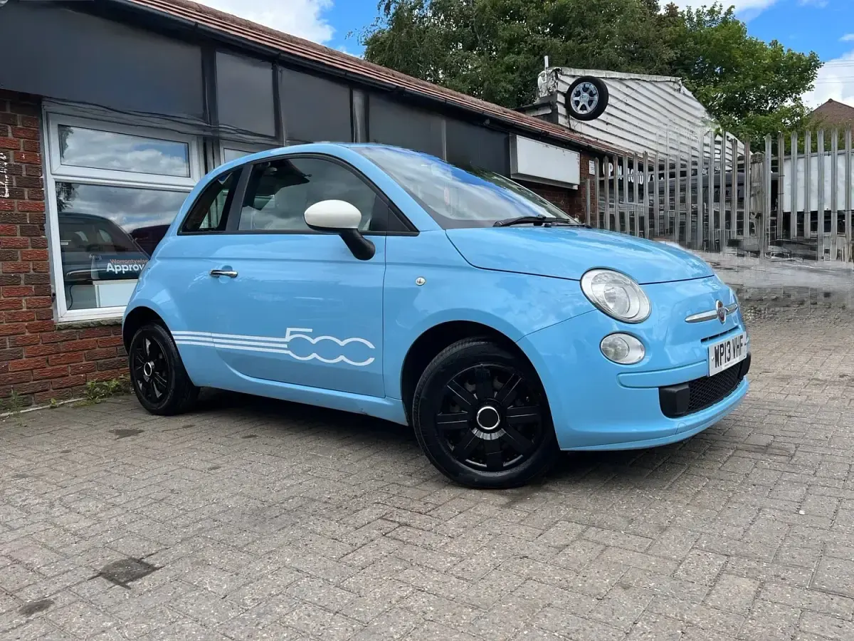 Used Fiat 500 69 HP (50 kW) 2013 Blue Hatchback