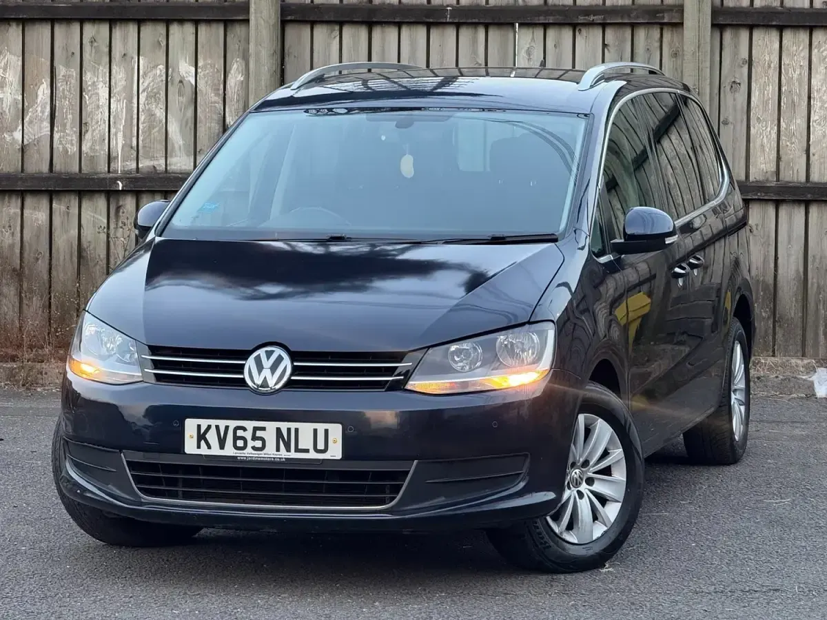 Used VW Sharan SE 177 HP (130 kW) 2015 Blue MPV