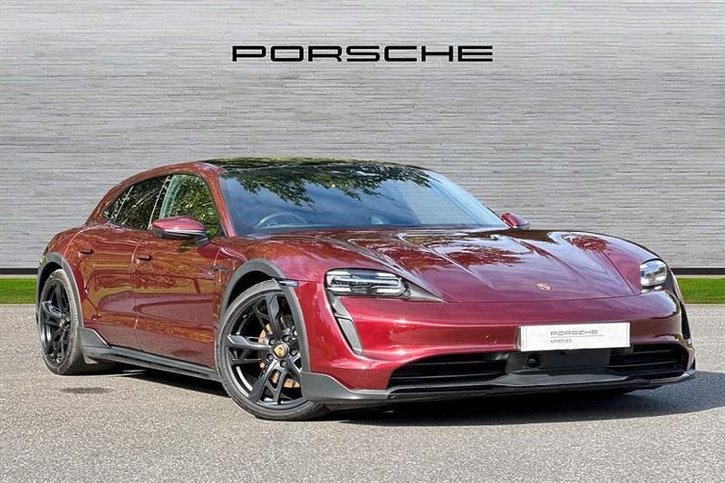 Cherry Used 2022 Porsche Taycan Sedan | £57,950 (Expensive) - Image 1/3