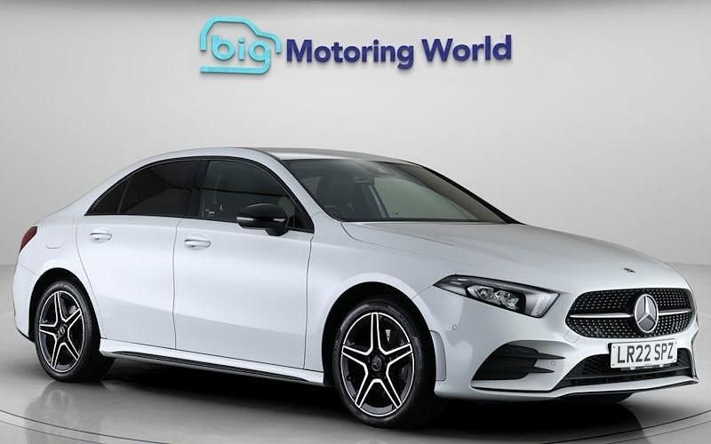 Used Mercedes A250 AMG line 259 HP (190 kW) 2022 White Sedan