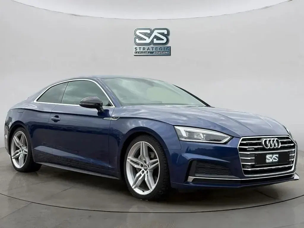 Used Audi A5 S-Line 190 HP (139 kW) 2017 Blue Coupe