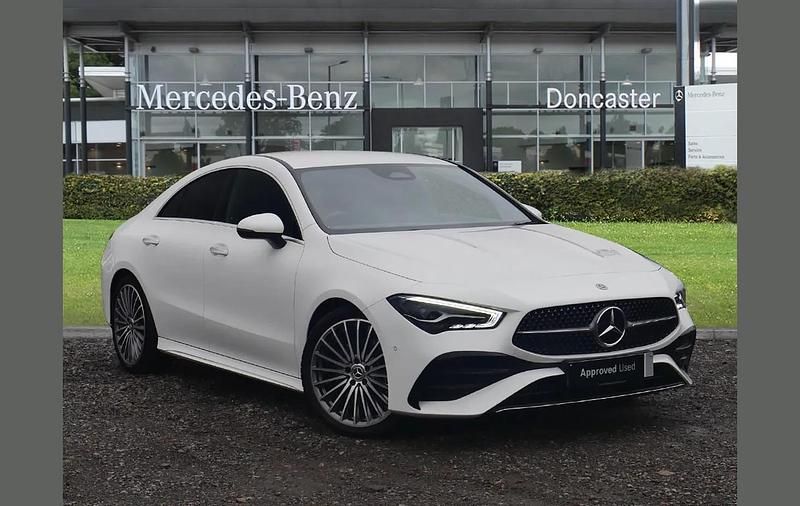 White Used 2024 Mercedes CLA200 AMG Line Premium Coupe | £28,995 (Fair price) - Image 1/4