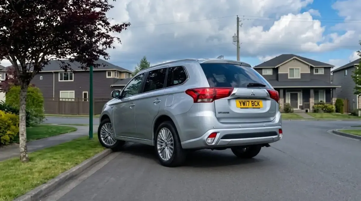 Begagnad Mitsubishi Outlander P-HEV 200 HK (147 kW) 2017 Silver SUV