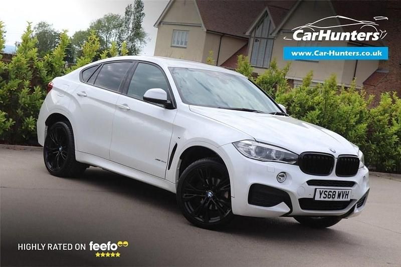 White Used 2018 BMW X6 M Sport SUV | £20,995 (Fair price) - Image 1/4