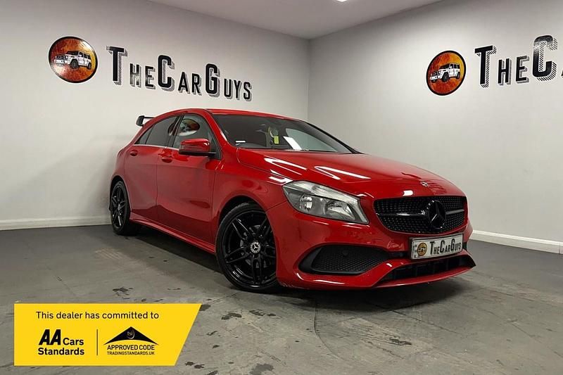 Red Used 2018 Mercedes A180 AMG line Hatchback | £11,389 (Good price) - Image 1/4