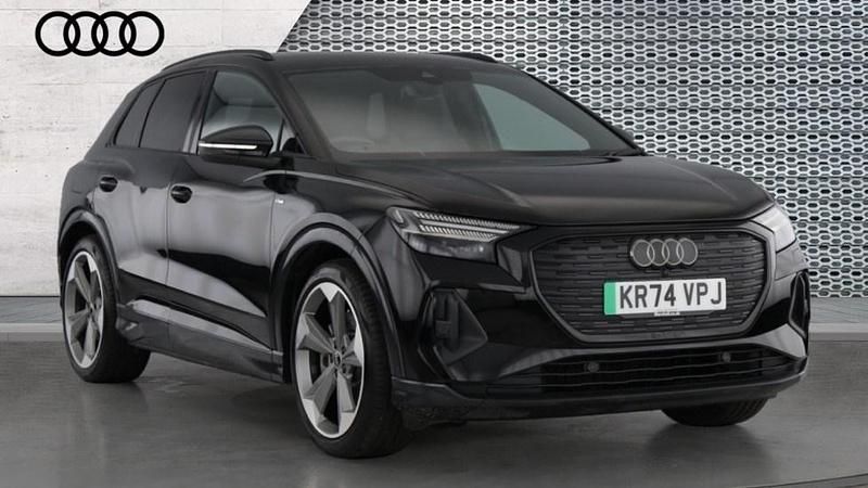 Black Used 2024 Audi Q4 e-tron Black Edition SUV | £34,785 (Fair price) - Image 1/4