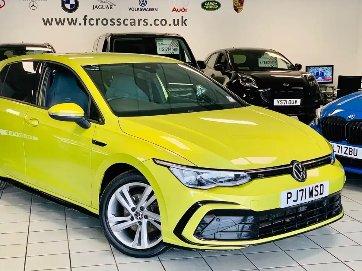 Used VW Golf VIII R-line 2022 Yellow Hatchback