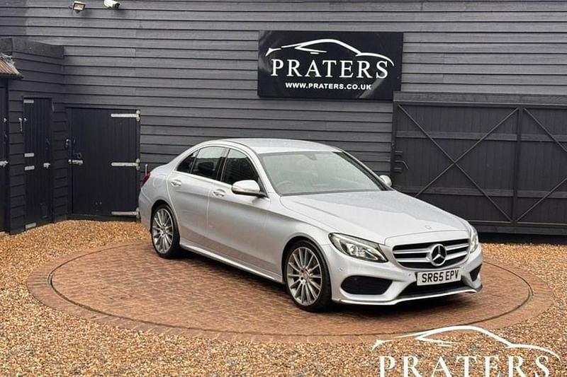 Used Mercedes C220 AMG line 170 HP (125 kW) 2015 Silver Sedan