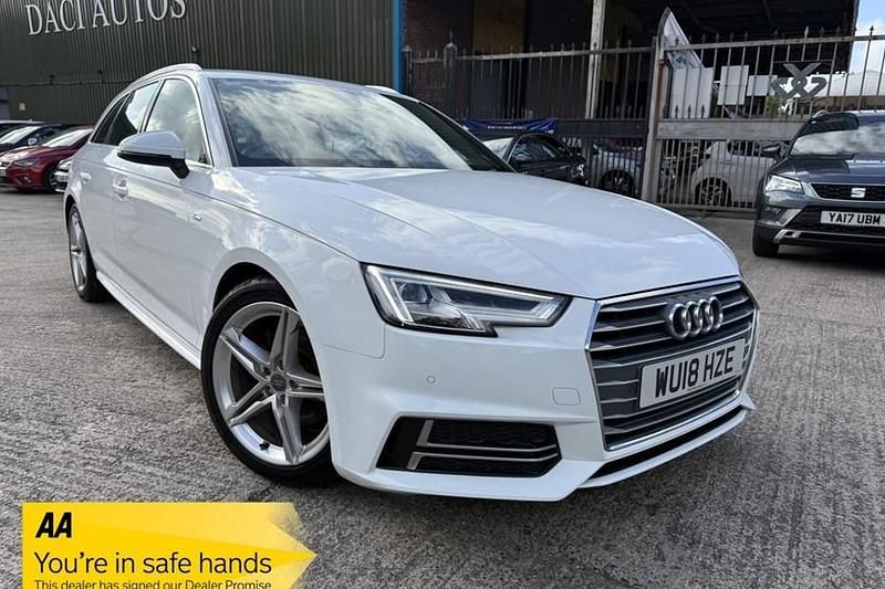 White Used 2018 Audi A4 S-Line Estate | £13,895 (Fair price) - Image 1/1