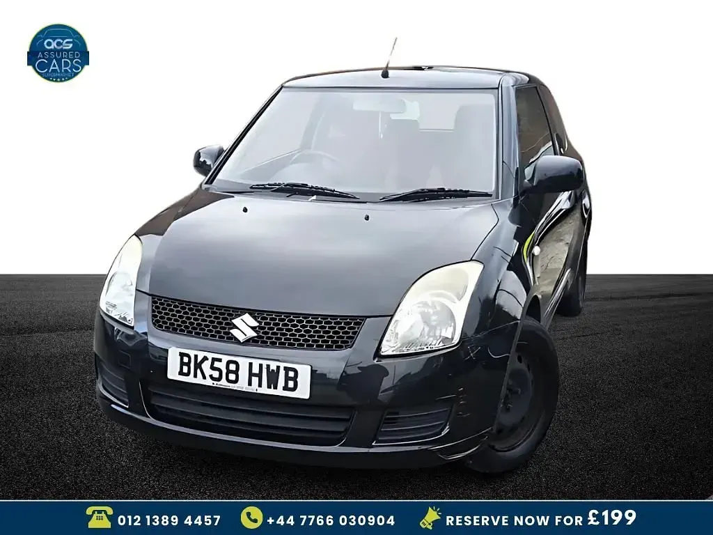 Used Suzuki Swift GL 91 HP (66 kW) 2008 Black Hatchback