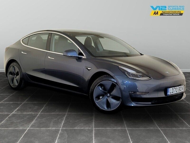 Grey Used 2020 Tesla Model 3 Long Range Sedan | £15,795 (Good price) - Image 1/2