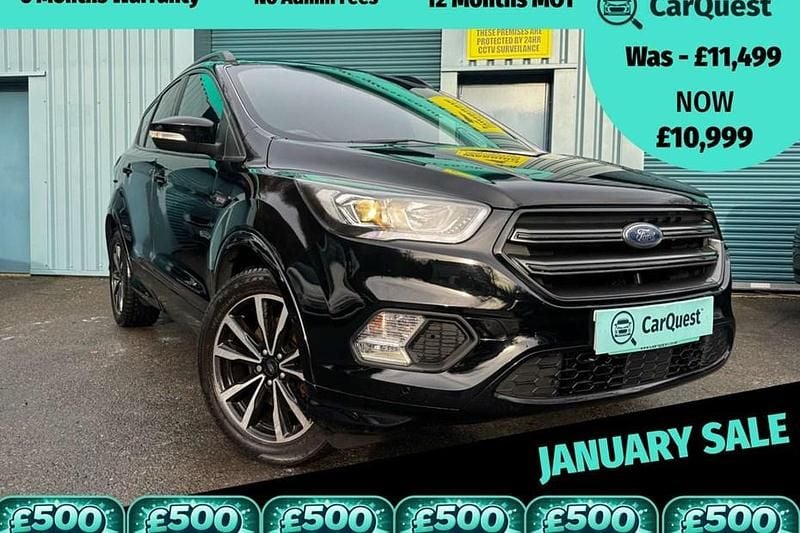 Black Used 2017 Ford Kuga ST-Line SUV | £10,999 (A bit pricey) - Image 1/1