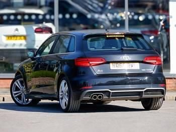 Used Audi A3 S-Line 150 HP (110 kW) 2018 Black Sedan