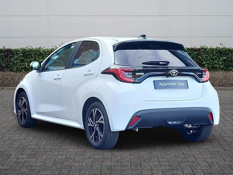 New Toyota Yaris Hybrid Design 2025 White Hatchback