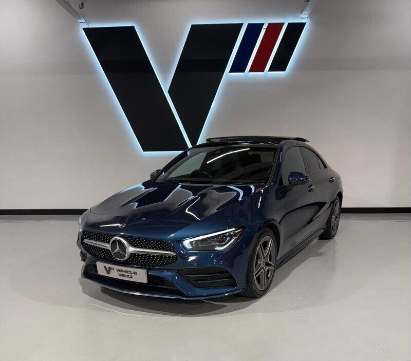 Blue Used 2020 Mercedes CLA220 AMG line Sedan | £21,995 (Expensive) - Image 1/4