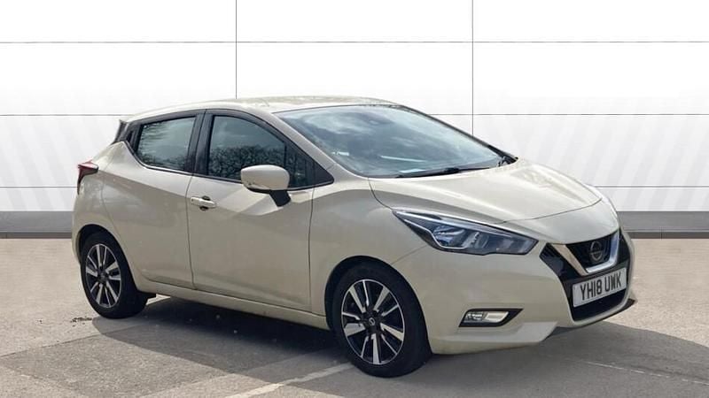 Usado Nissan Micra Acenta+ 90 HP (66 kW) 2018 Branco Citadino