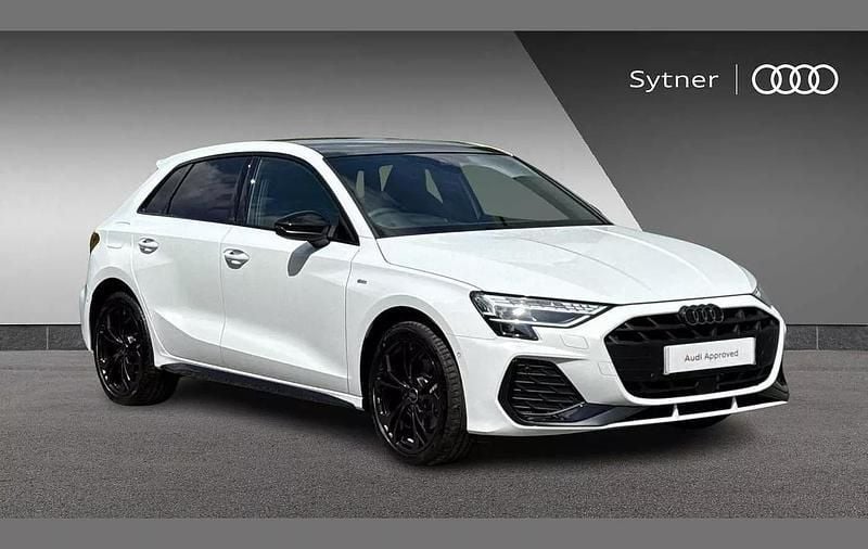 White Used 2025 Audi A3 e-tron Black Edition Hatchback | £34,500 - Image 1/4