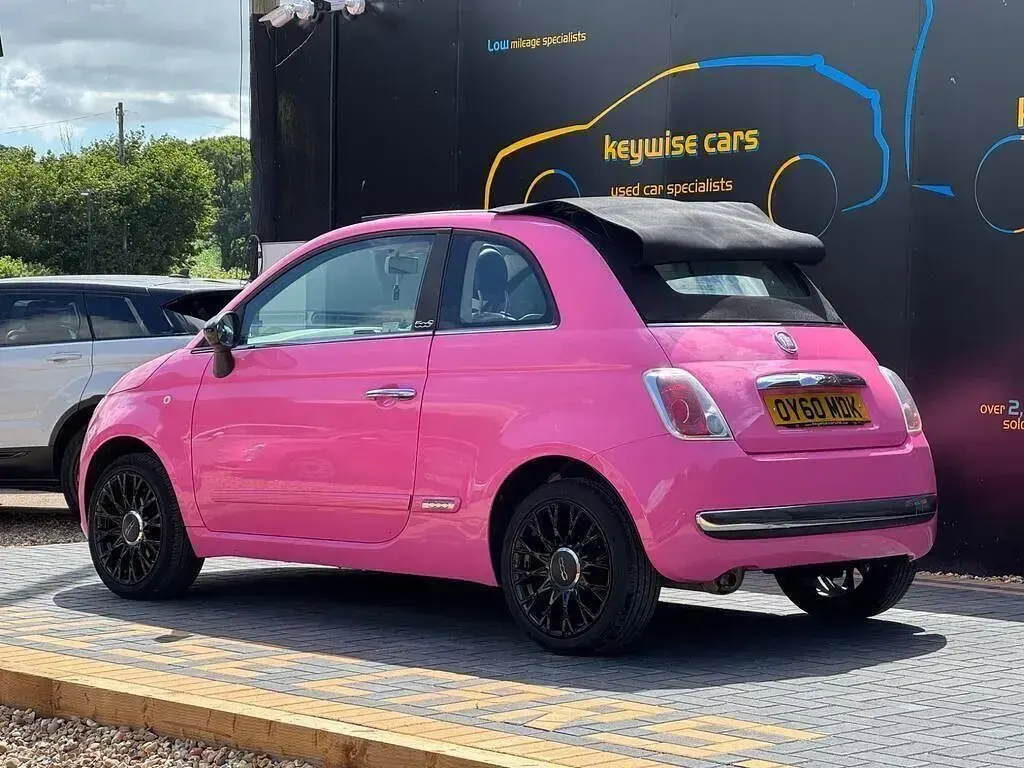 Used Fiat 500 Pop 69 HP (50 kW) 2010 Pink Cabriolet