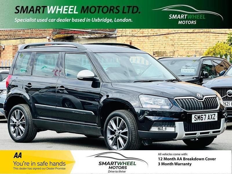 Black Used 2017 Skoda Yeti SE Drive SUV | £17,750 (Expensive) - Image 1/4