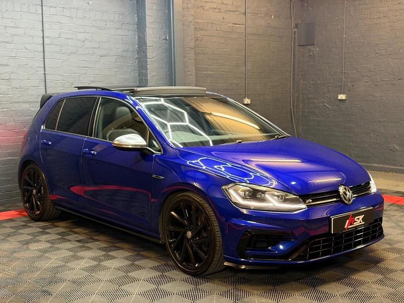 Used VW Golf VII R 2017 Blue Hatchback