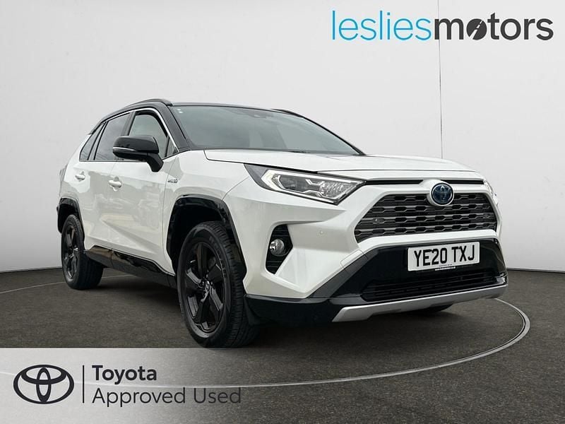 White/black Used 2020 Toyota RAV4 Hybrid SUV | £27,799 (Fair price) - Image 1/3