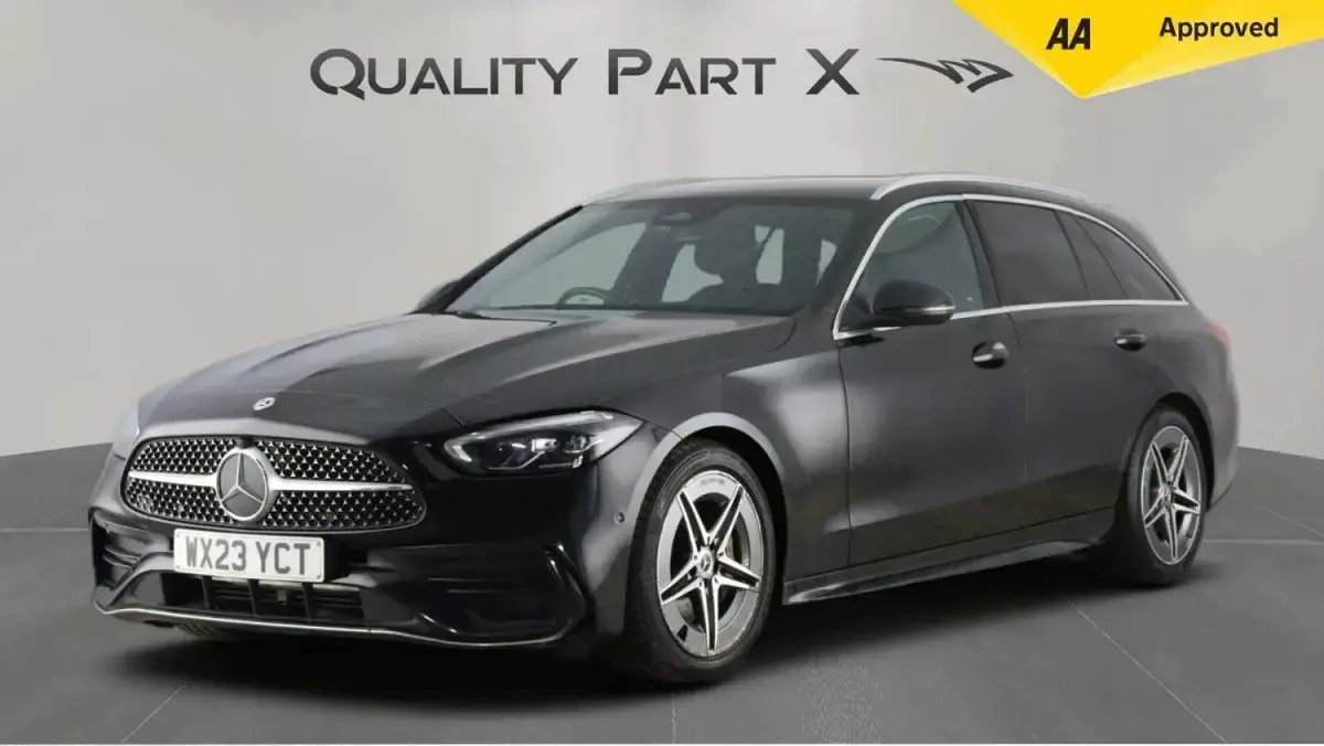 Used Mercedes C200 AMG line 2023 Black Estate