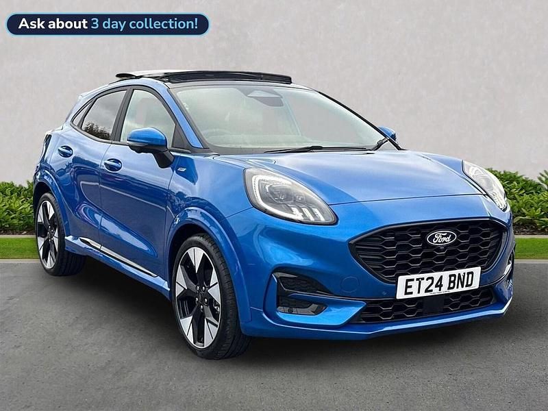 Blue Used 2024 Ford Puma ST-Line X Hatchback | £20,499 (Expensive) - Image 1/2