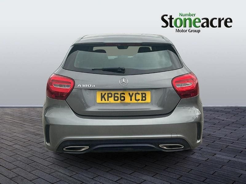 Used Mercedes A180 AMG line 109 HP (80 kW) 2016 Grey Hatchback