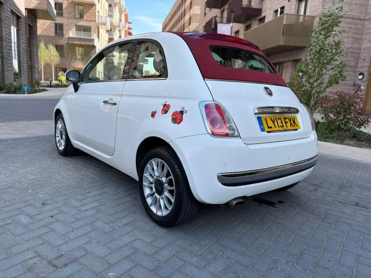 Used Fiat 500C Lounge 69 HP (50 kW) 2013 White Cabriolet