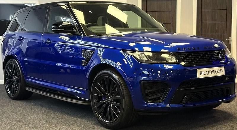 Used Land Rover Range Rover Sport SVR 550 HP (404 kW) 2017 Blue SUV