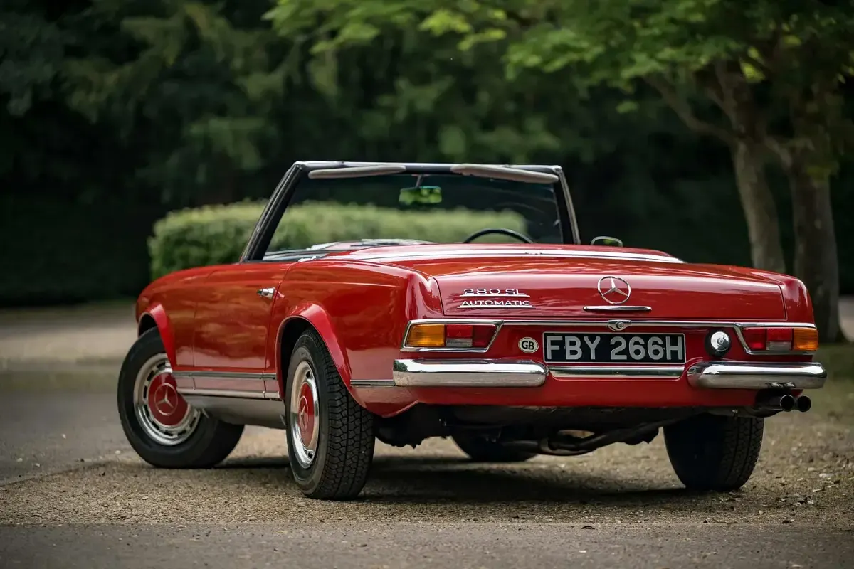 Used Mercedes SL280 1969 Red Cabriolet