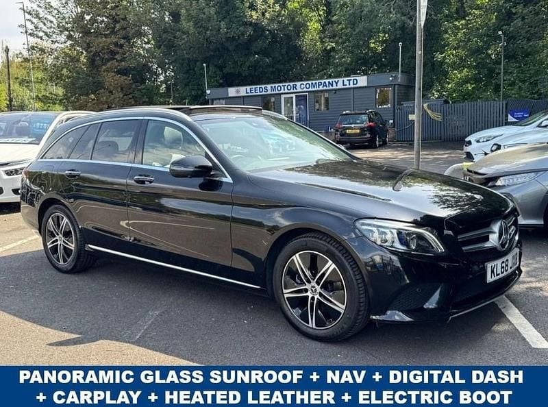 Black Used 2019 Mercedes C200 Premium Plus Estate | £17,495 (Fair price) - Image 1/4