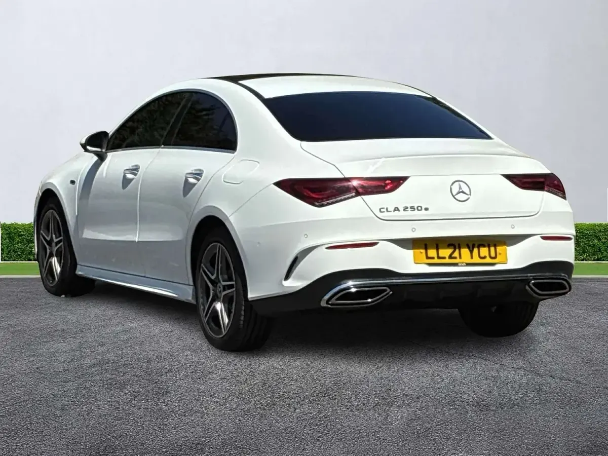 Used Mercedes CLA250e AMG Line Premium Plus 2021 White Coupe