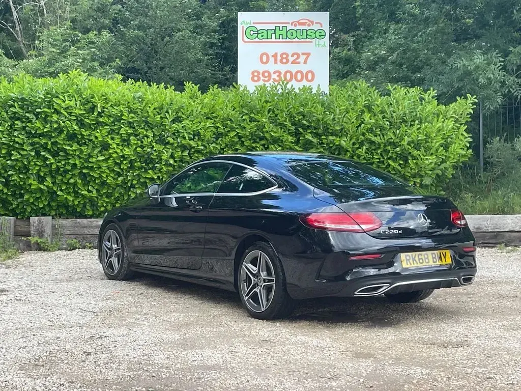 Used Mercedes C220 AMG line 2018 Black Coupe