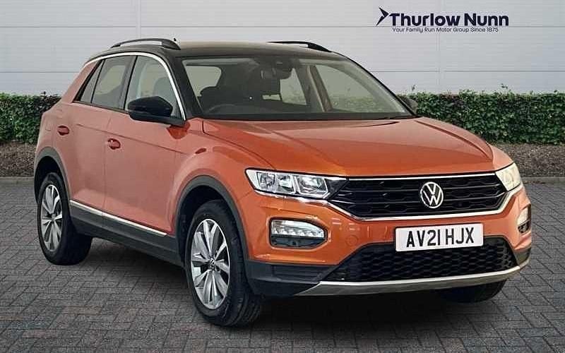 Used VW T-Roc Design 115 HP (84 kW) 2021 Orange SUV