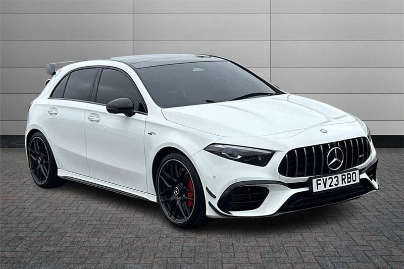 White Used 2023 Mercedes A45 AMG Hatchback | £43,987 (Good price) - Image 1/4