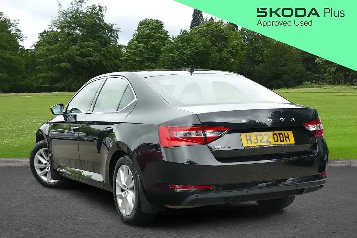 Used Skoda Superb SE 150 HP (110 kW) 2022 Black Hatchback