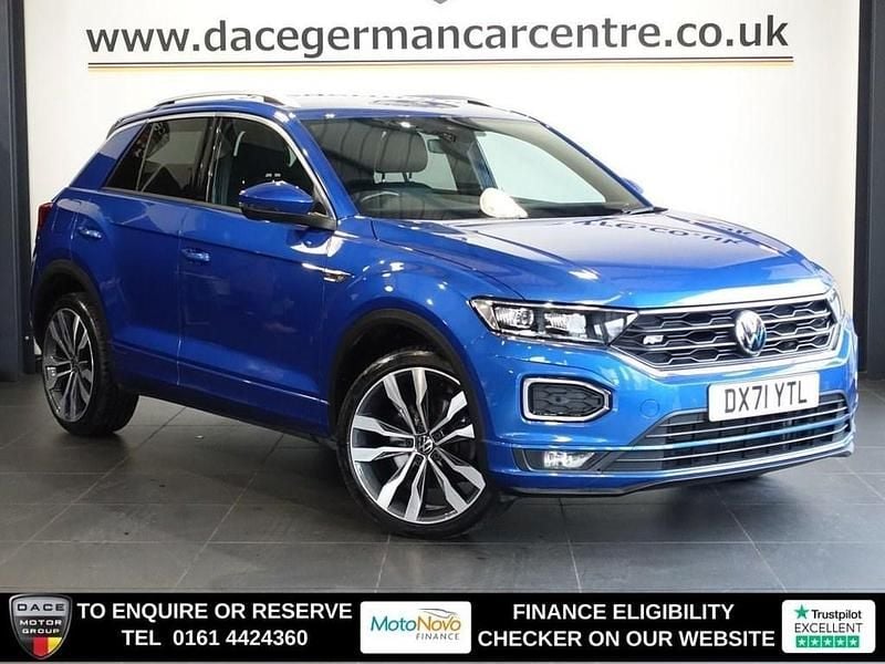 Blue Used 2022 VW T-Roc R-line SUV | £19,270 (Good price) - Image 1/3