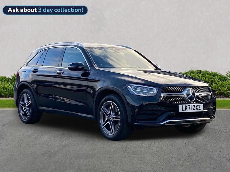 Black Used 2021 Mercedes GLC300 AMG line Estate | £29,008 (Good price) - Image 1/4