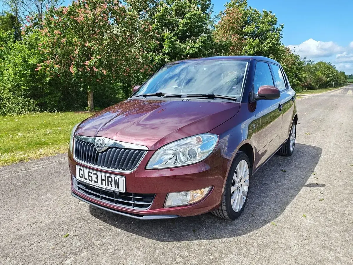 Used Skoda Fabia Elegance 90 HP (66 kW) 2014 Red Hatchback