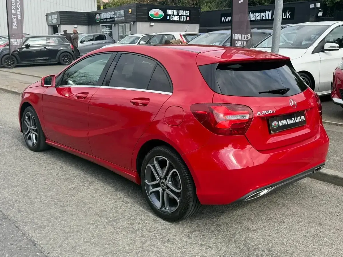 Used Mercedes A200 Sport Edition 136 HP (100 kW) 2018 Red Hatchback