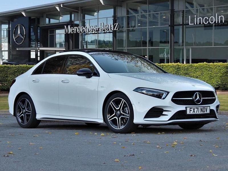 White Used 2021 Mercedes A180 AMG Line Premium Plus Sedan | £20,999 (A bit pricey) - Image 1/4