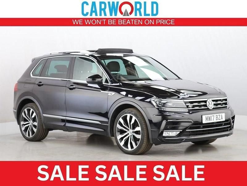 Black Used 2017 VW Tiguan R-line SUV | £15,400 (Good price) - Image 1/4