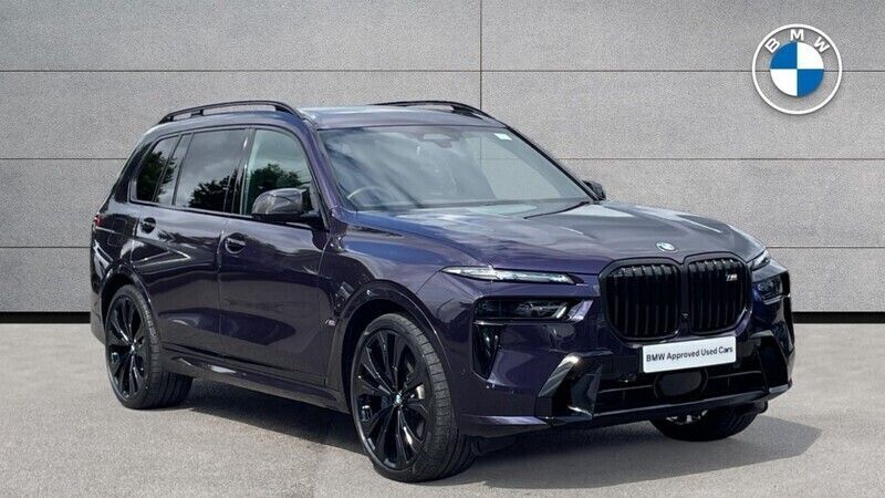 Purple Used 2024 BMW X7 M Sport SUV | £95,990 - Image 1/4