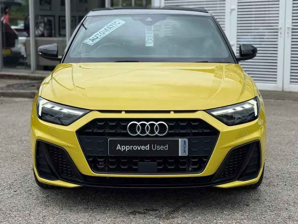 Used Audi A1 Sportback Black Edition 95 HP (69 kW) 2021 Yellow Hatchback