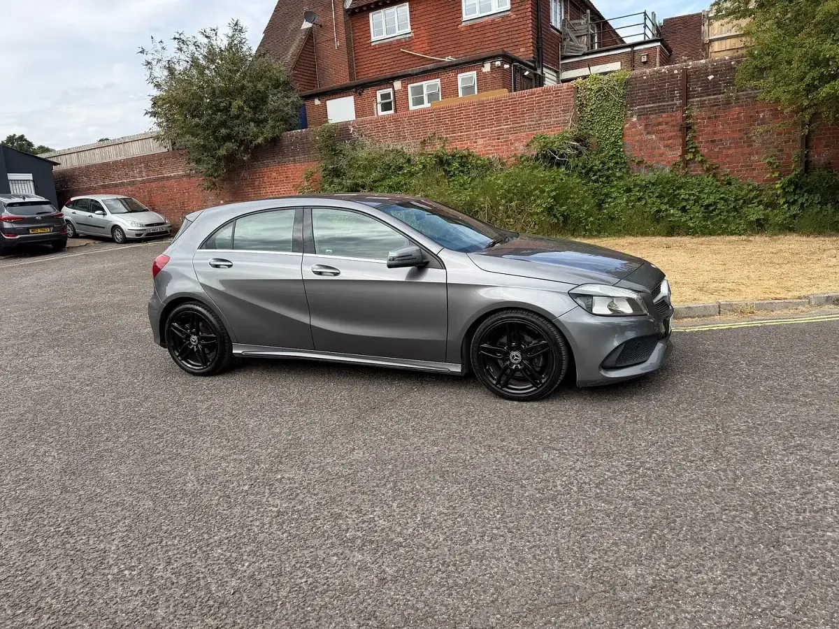 Used Mercedes A160 AMG line 102 HP (75 kW) 2017 Grey Hatchback