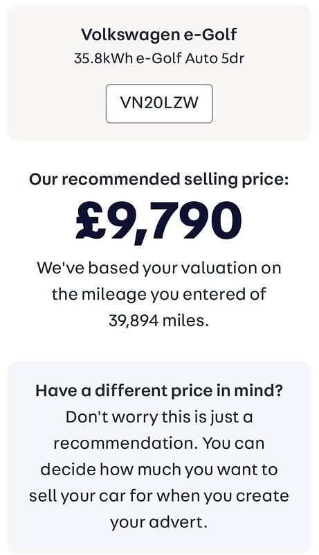 Used VW e-Golf 100 kW (136 HP) 2020 Grey Hatchback