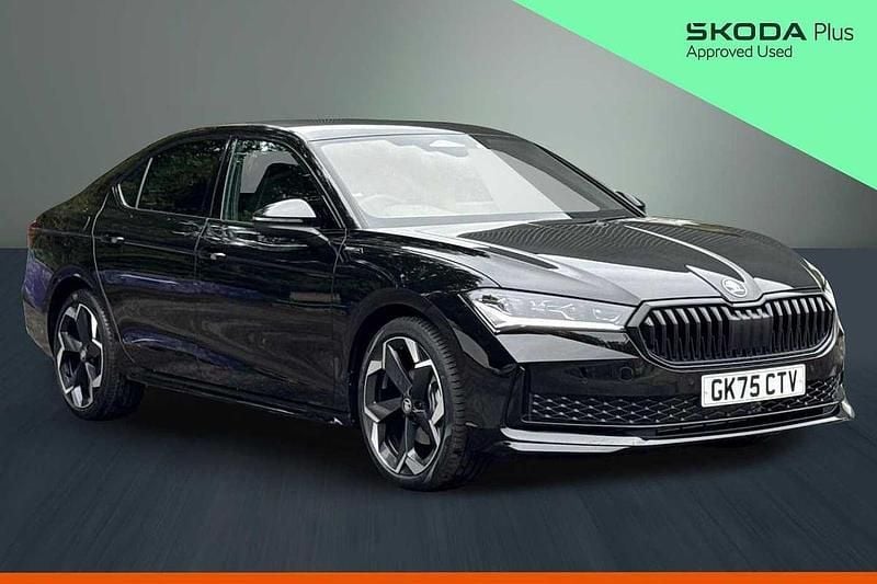 New Skoda Superb SportLine 148 HP (108 kW) 2025 Midnight black metallic Hatchback