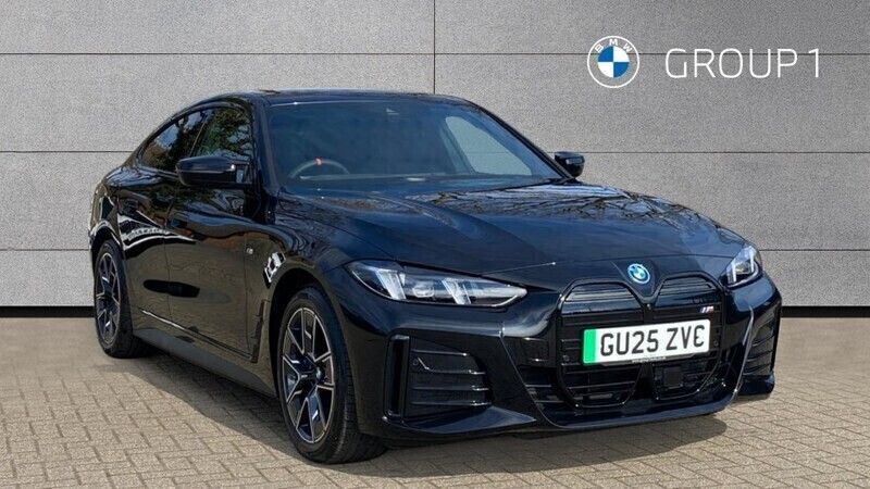 Black Used 2025 BMW i4 Comfort Edition Sedan | £53,995 (Good price) - Image 1/4